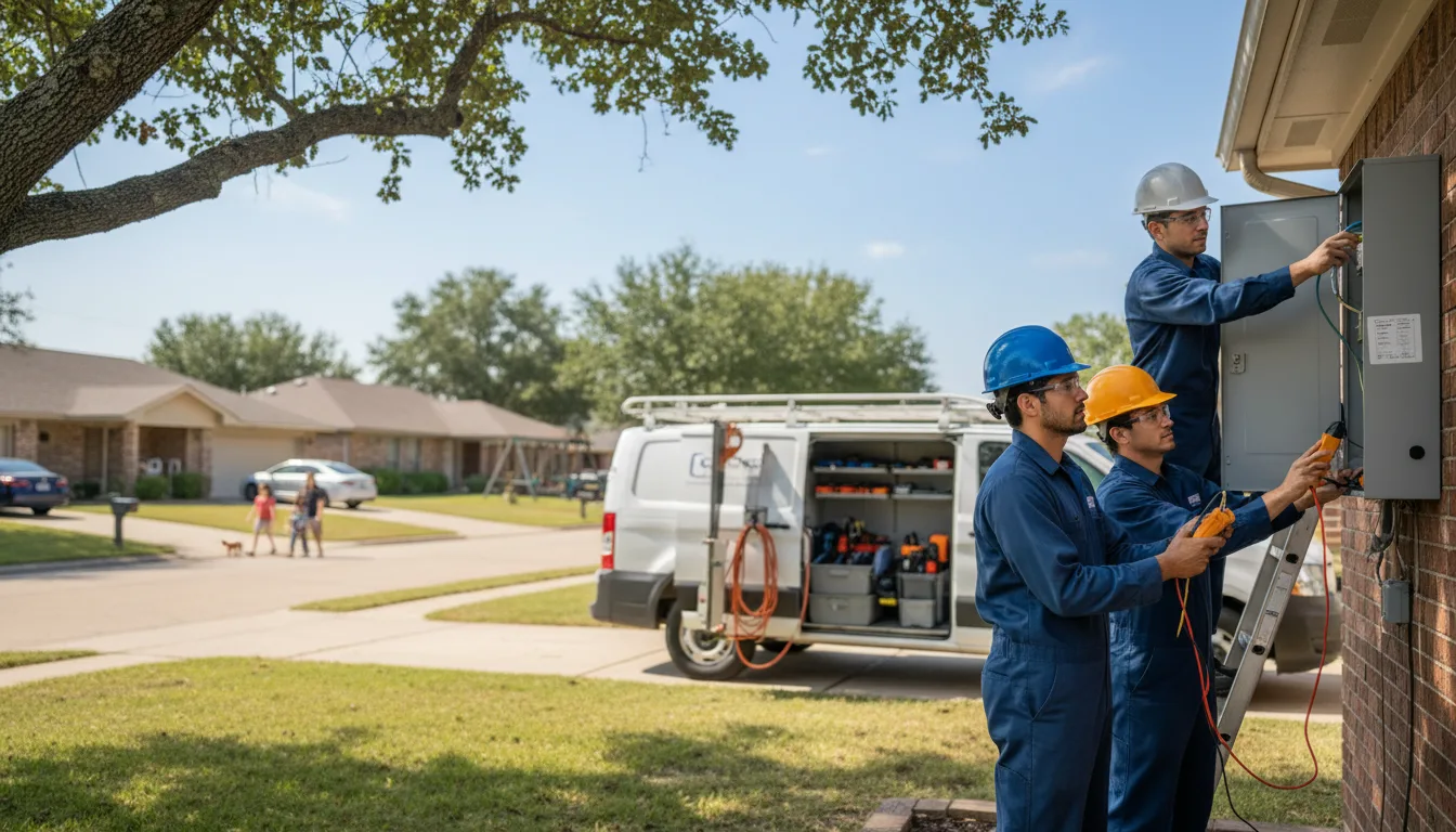 Certified electrician providing emergency electrical services in Devol, OK